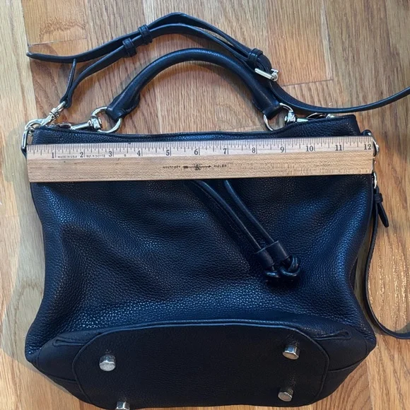 Rebecca Minkoff Black Leather Fiona Bucket Bag - Picture 7 of 9